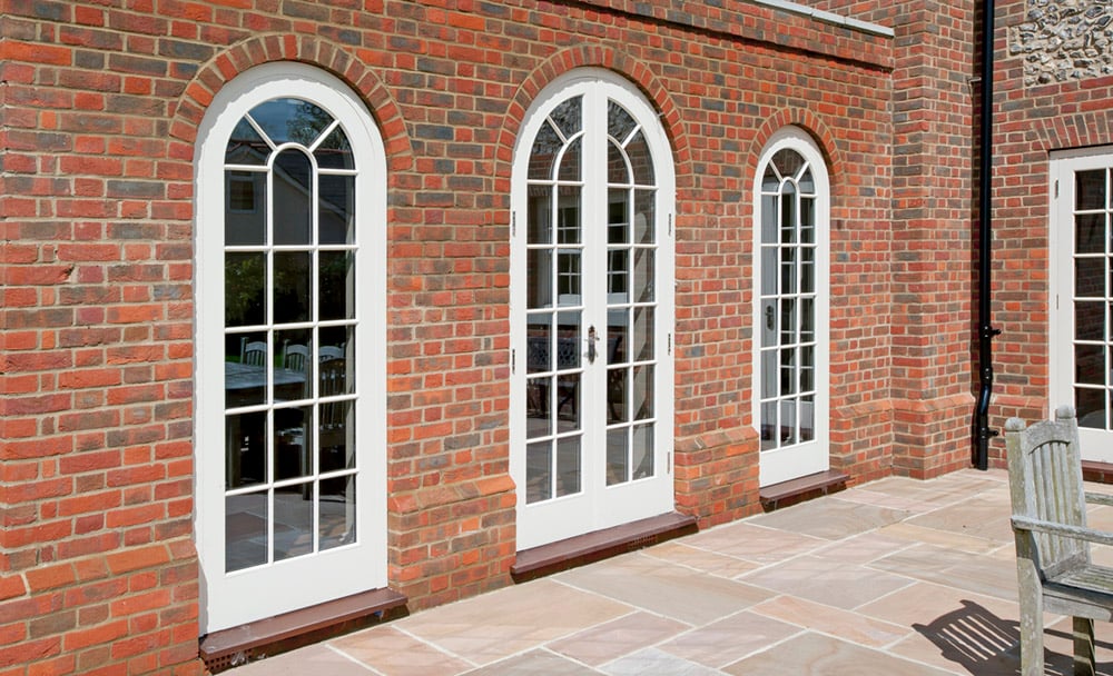 Bespoke French Doors with Curved Arches