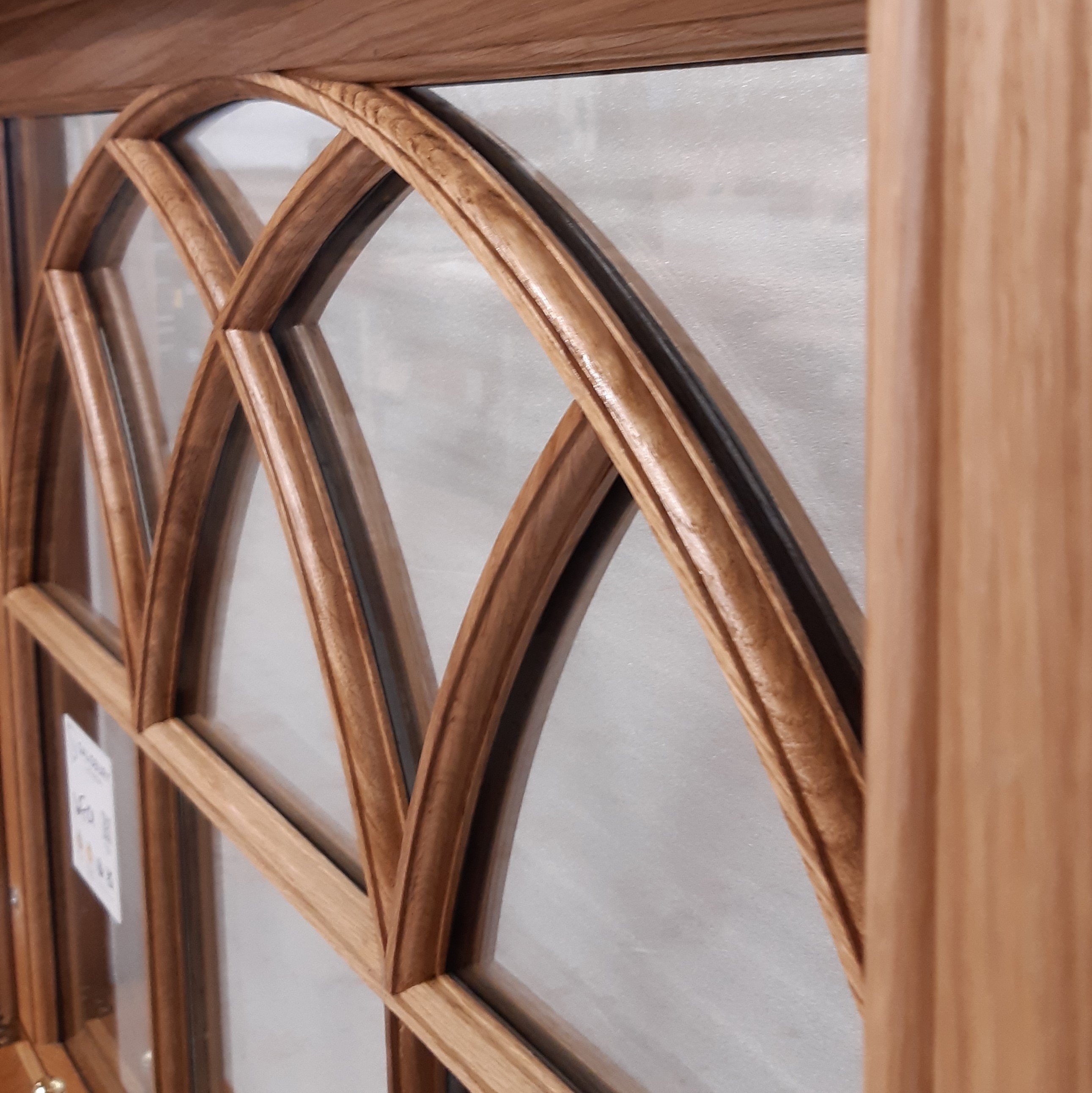timber windows gothic bars