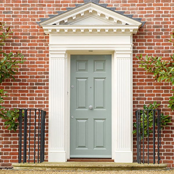 External Timber Green Door