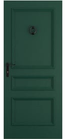 609 V2 - Flat Panels, Bolection Mould, RAL6005 Green LR3