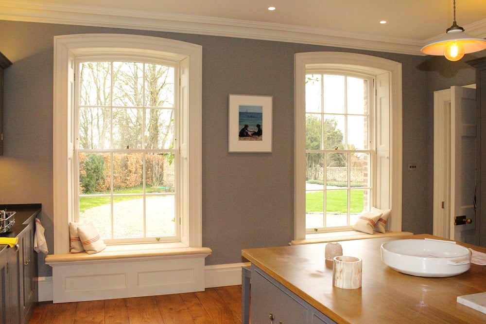 Priory Farmhouse Sash Windows Inside