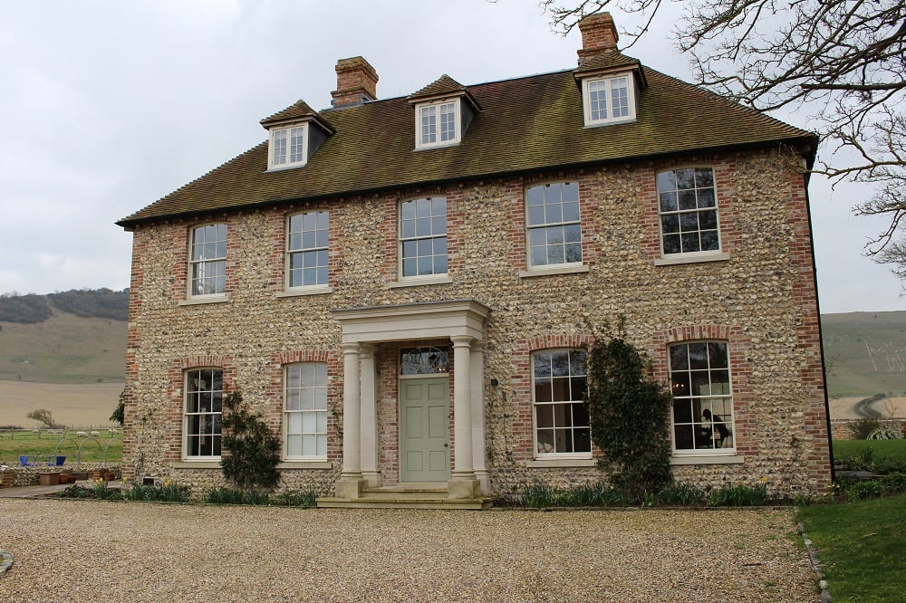 Priory Farmhouse Front Sash Windows